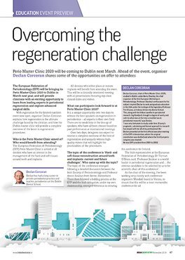 Perio Master Clinic 2020 will provide 'complete overview' of regeneration