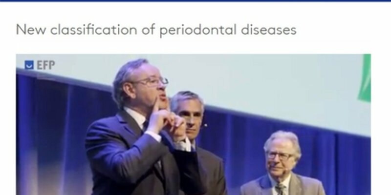 EFP releases video on new classification of periodontal and peri-implant diseases