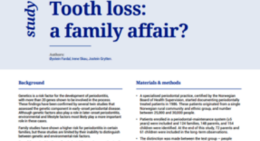 Is tooth loss a family affair? JCP Digest reports on the evidence