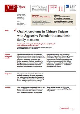 Study of aggressive periodontitis could have major impact on treatment and prevention among Chinese patients