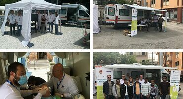 Italy: Ambulances and periodontal screenings in earthquake zone