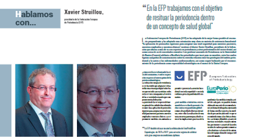 Spanish and Portuguese dental magazine interviews EFP president Xavier Struillou