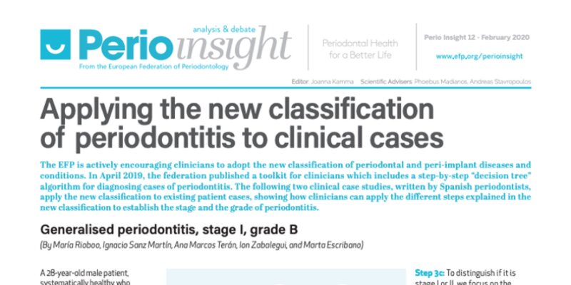 Case studies using new classification - focus of latest Perio Insight
