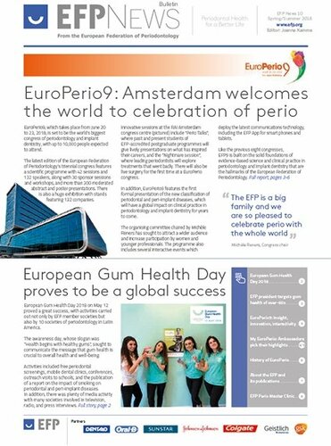 EFP News bulletin focuses on EuroPerio9 and success of European Gum Health Day