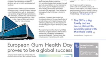 EFP News bulletin focuses on EuroPerio9 and success of European Gum Health Day