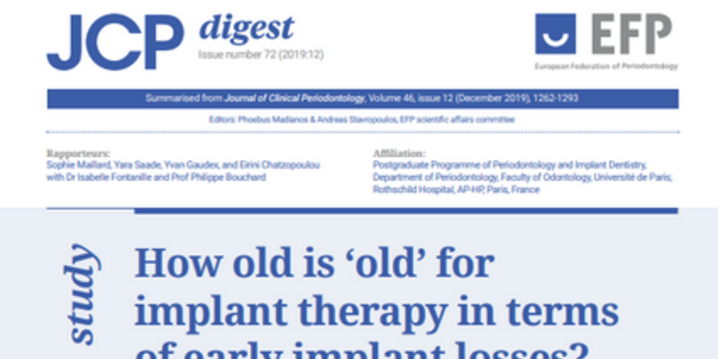 JCP Digest: Age should not be a limiting factor for implant therapy