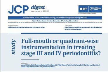 Full-mouth or quadrant-wise? JCP Digest evaluates approaches to treating stage III and IV periodontitis