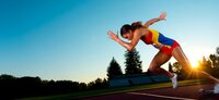 Athlete running