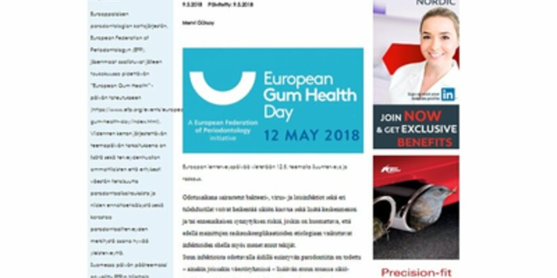 Finland: Action focused on periodontal disease and pregnancy
