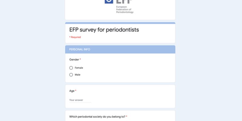 EFP launches survey of periodontists and hygienists on impact of Covid-19