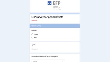 EFP launches survey of periodontists and hygienists on impact of Covid-19