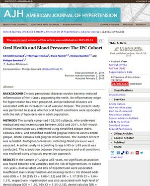 EFP awards top annual prize for postgraduate research to paper on oral health and blood pressure