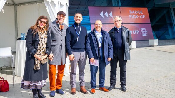 EFP officials in front of the Baku Congress Centre