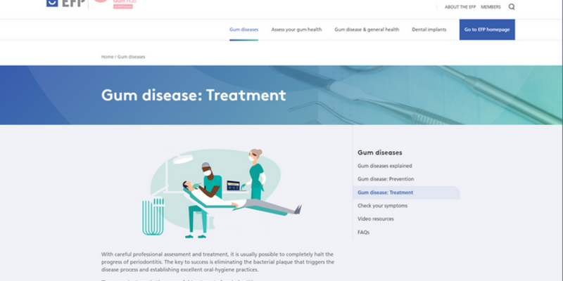 Oral Health & Gum Hub offers advice on gum health and implants to patients