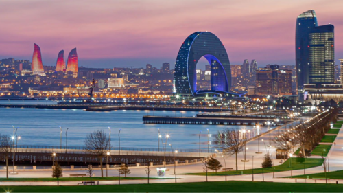 Baku panoramic overview