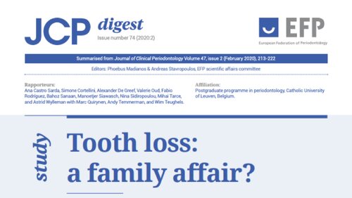 Is tooth loss a family affair? JCP Digest reports on the evidence