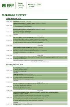 Registration for Perio Master Clinic 2020 opens on August 12