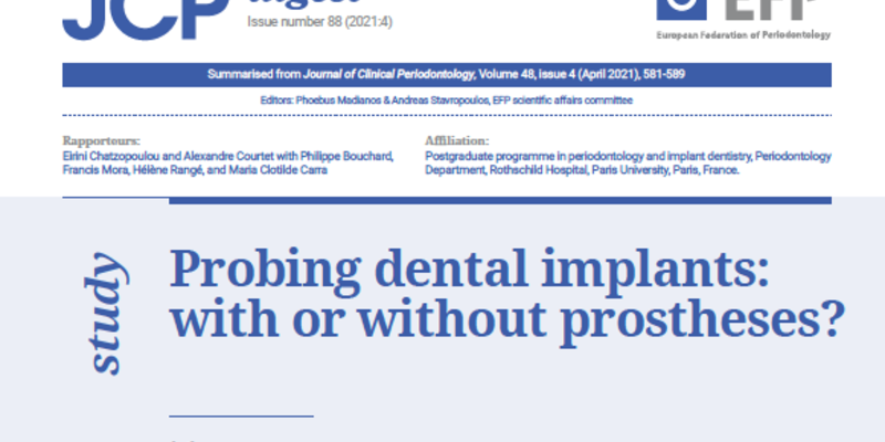 ‘Presence of prosthesis may lead to underestimating probing depth’