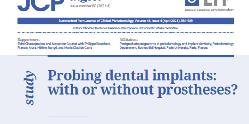 ‘Presence of prosthesis may lead to underestimating probing depth’