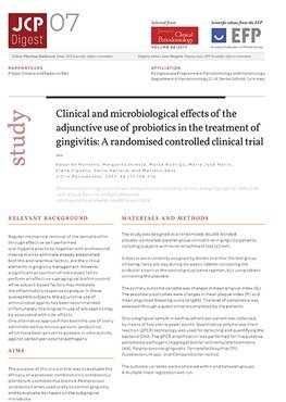 JCP Digest: Clinical trial shows probiotics can reduce inflammation in gingivitis patients