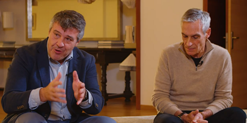 photo of David Herrera and Panos Papapanou