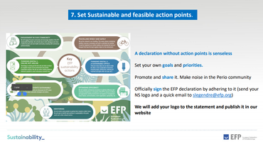 EFP puts spotlight on sustainability in workshop with national societies