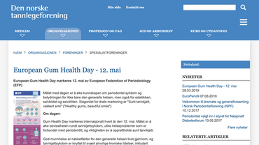 Gum Health Day 2019: Norway – website promotion