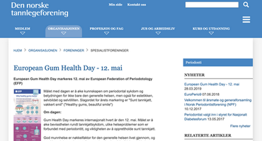 Gum Health Day 2019: Norway – website promotion