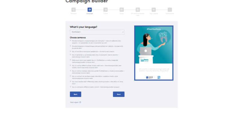 Gum Health Day 2022 campaign builder offers choice of 10 slogans