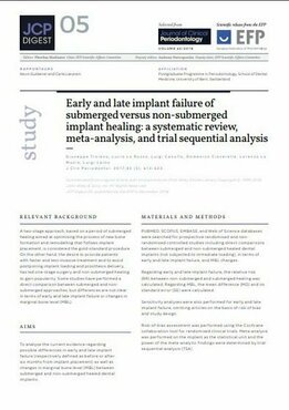 ‘Non-submerged implant healing has higher rate of earlier failure than submerged healing’