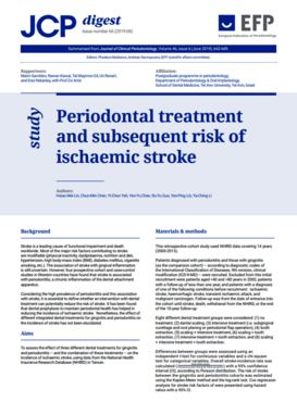 Periodontitis patients have ‘higher risk of stroke’