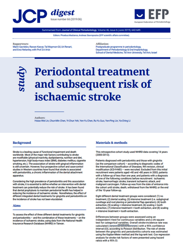 Periodontitis patients have ‘higher risk of stroke’