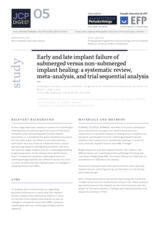 Early and late implant failure of submerged versus non-submerged implant healing: a systematic review, meta-analysis, and trial sequential analysis