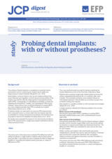 Probing dental implants: with or without prostheses?