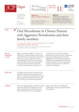 Oral microbiome in Chinese patients with aggressive periodontitis and their family members