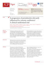 Is progression of periodontitis relevantly influenced by systemic antibiotics? A clinical randomised trial
