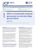 Effect of immediate implant placement on alveolar-ridge preservation