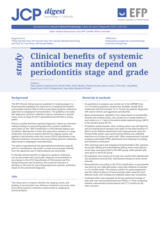 Clinical benefits of systemic antibiotics may depend on periodontitis stage and grade