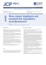 How many implants are needed for maxillary overdentures?