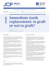 Immediate tooth replacement: to graft or not to graft?