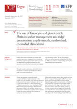 The use of leucocyte and platelet-rich fibrin in socket management and ridge preservation: a split-mouth, randomised, controlled clinical trial