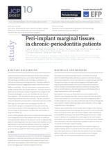 Peri-implant marginal tissues in chronic-periodontitis patients