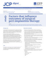 Factors that influence outcomes of surgical peri-implantitis therapy