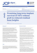 Promising long-term implant survival of TSFE without graft in reduced residual bone heights