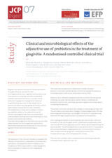 Clinical and microbiological e ects of the adjunctive use of probiotics in the treatment of gingivitis: A randomised controlled clinical trial