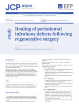 Healing of periodontal infrabony defects following regenerative surgery
