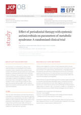 Effect of periodontal therapy with systemic antimicrobials on parameters of metabolic syndrome: a randomised clinical trial