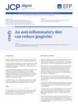 An anti-inflammatory diet can reduce gingivitis