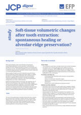 Soft-tissue volumetric changes after tooth extraction: spontaneous healing or alveolar-ridge preservation?