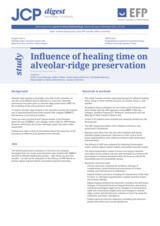 Influence of healing time on alveolar-ridge preservation
